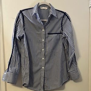 Striped Button-Up Shirt